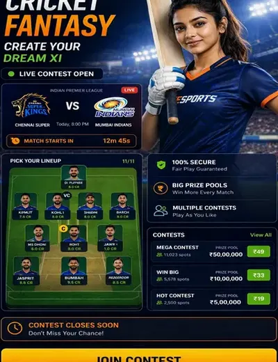 Hero11 (hero11 app) fantasy cricket & matchday visual 3